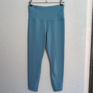 Blue High-Waisted Leggings